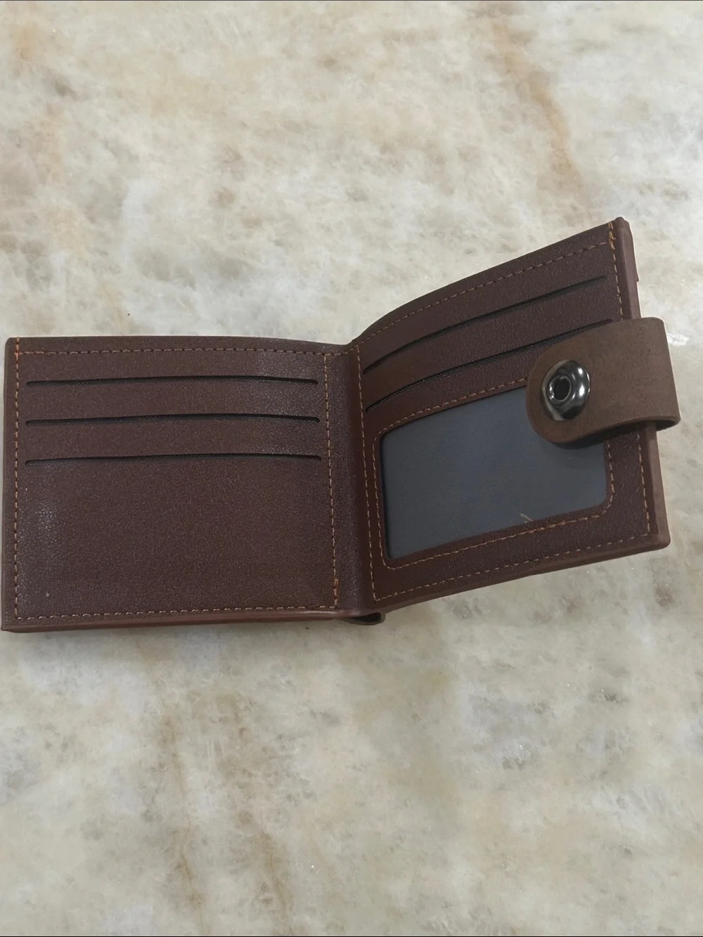 Jason Voorhees Welcome to Camp Blood Brown Men's Wallet with Snap Closure